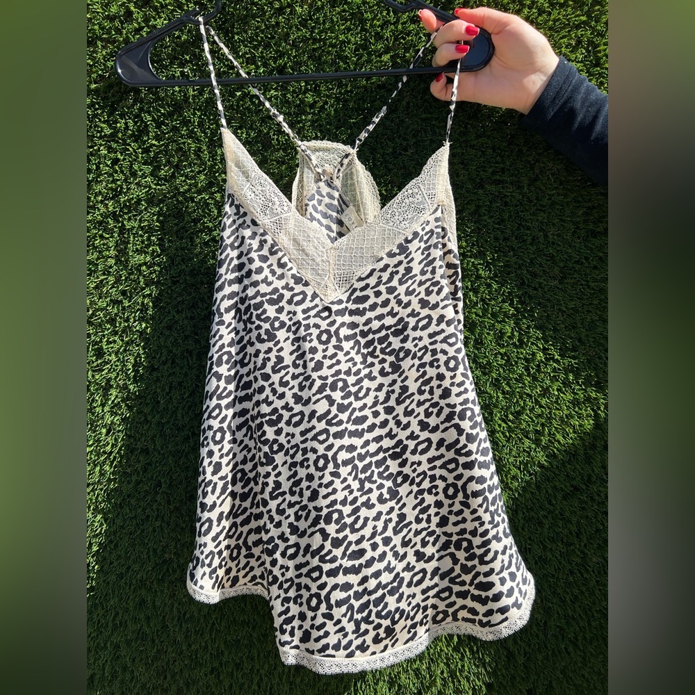 Animal Print Womens Small Loose Tank.